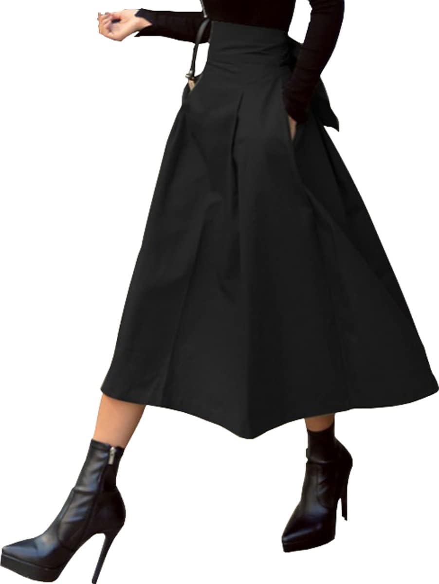 Amazon.co.jp: [ウェアビー]バックリボン ロングスカート 薄手 春夏